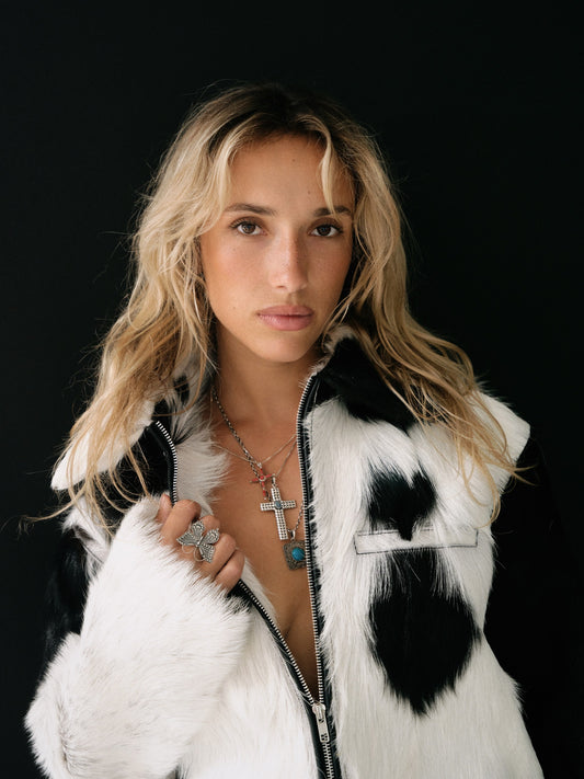 Heart jacket leather