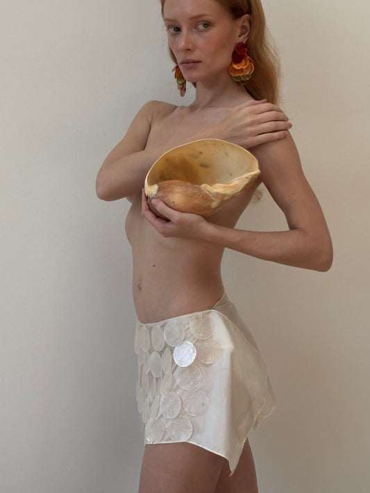 Shell skirt silk