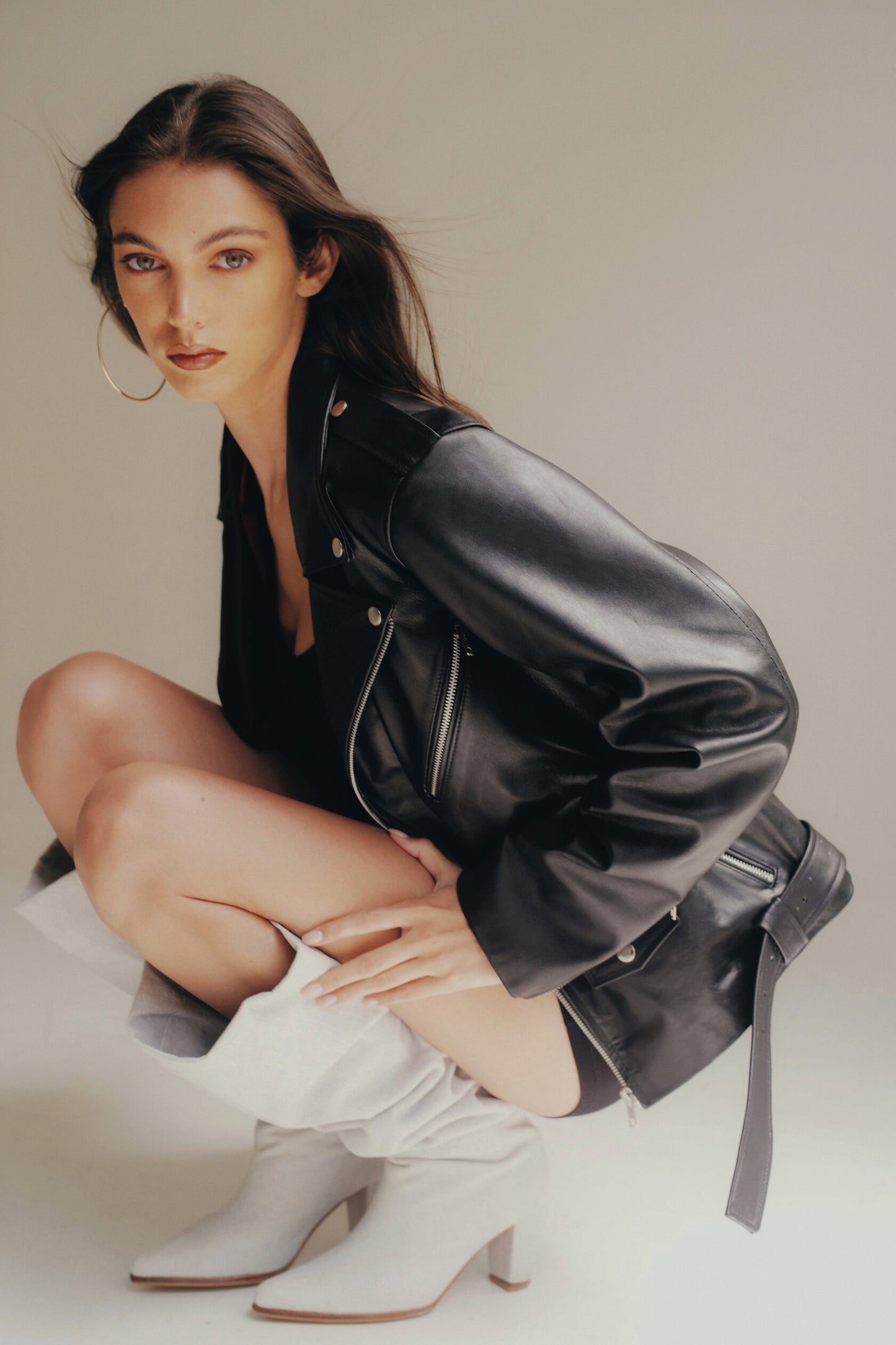 Classic leather jacket
