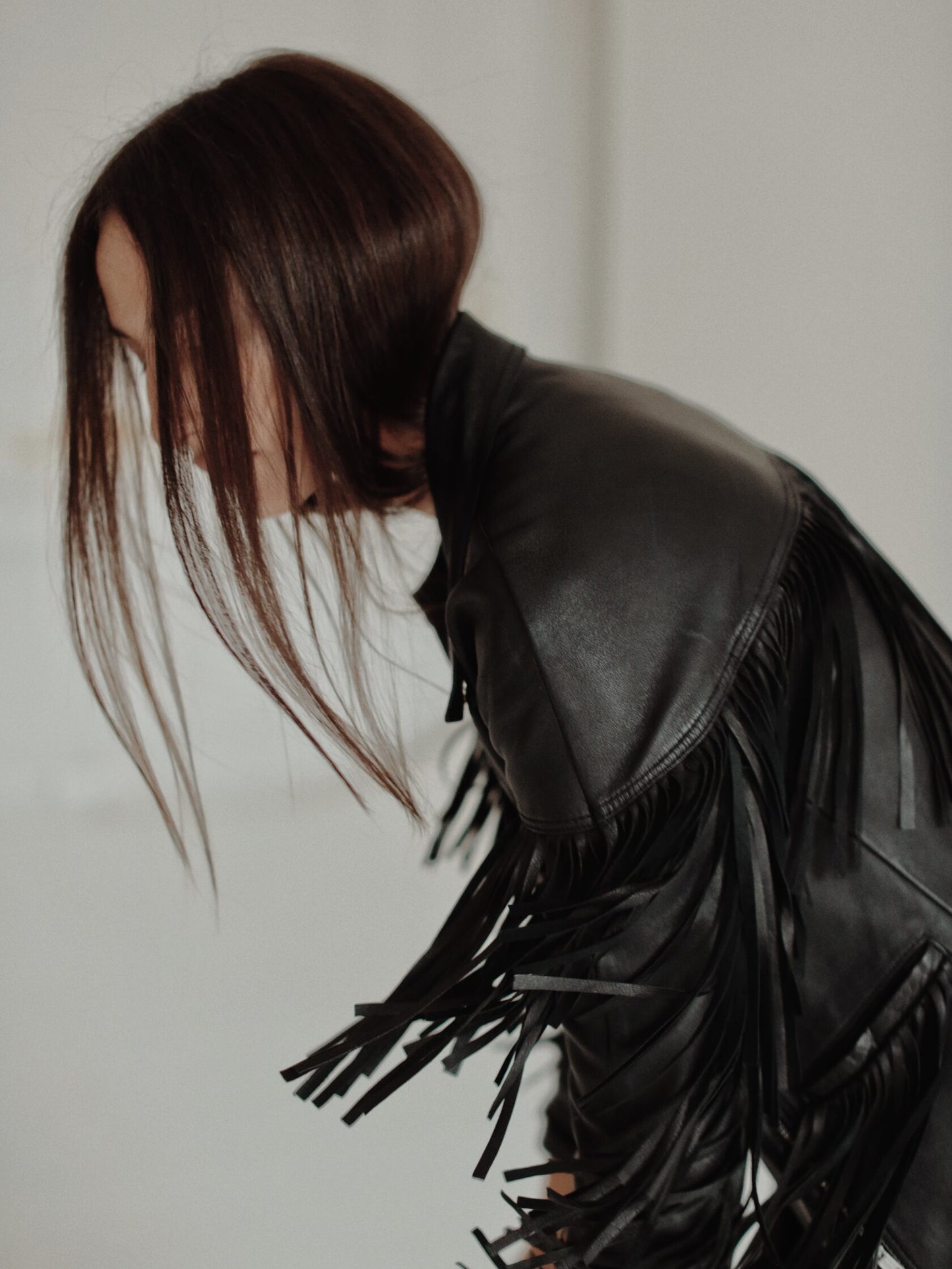 Black fringe jacket