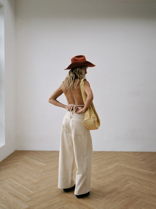 Orange cowboy hat