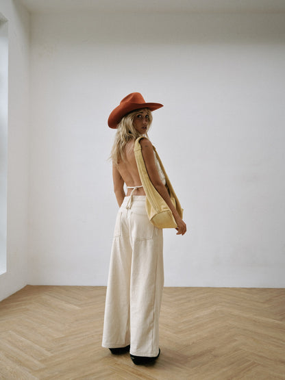 Orange cowboy hat