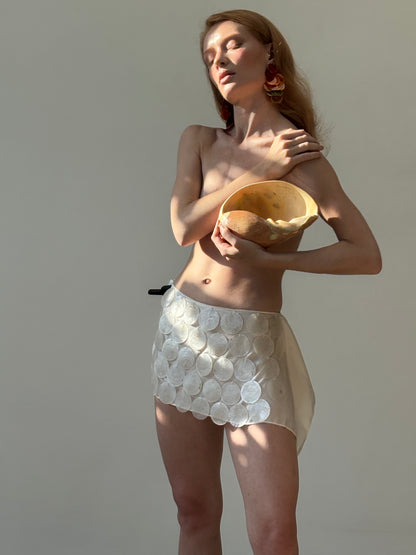 Shell skirt silk
