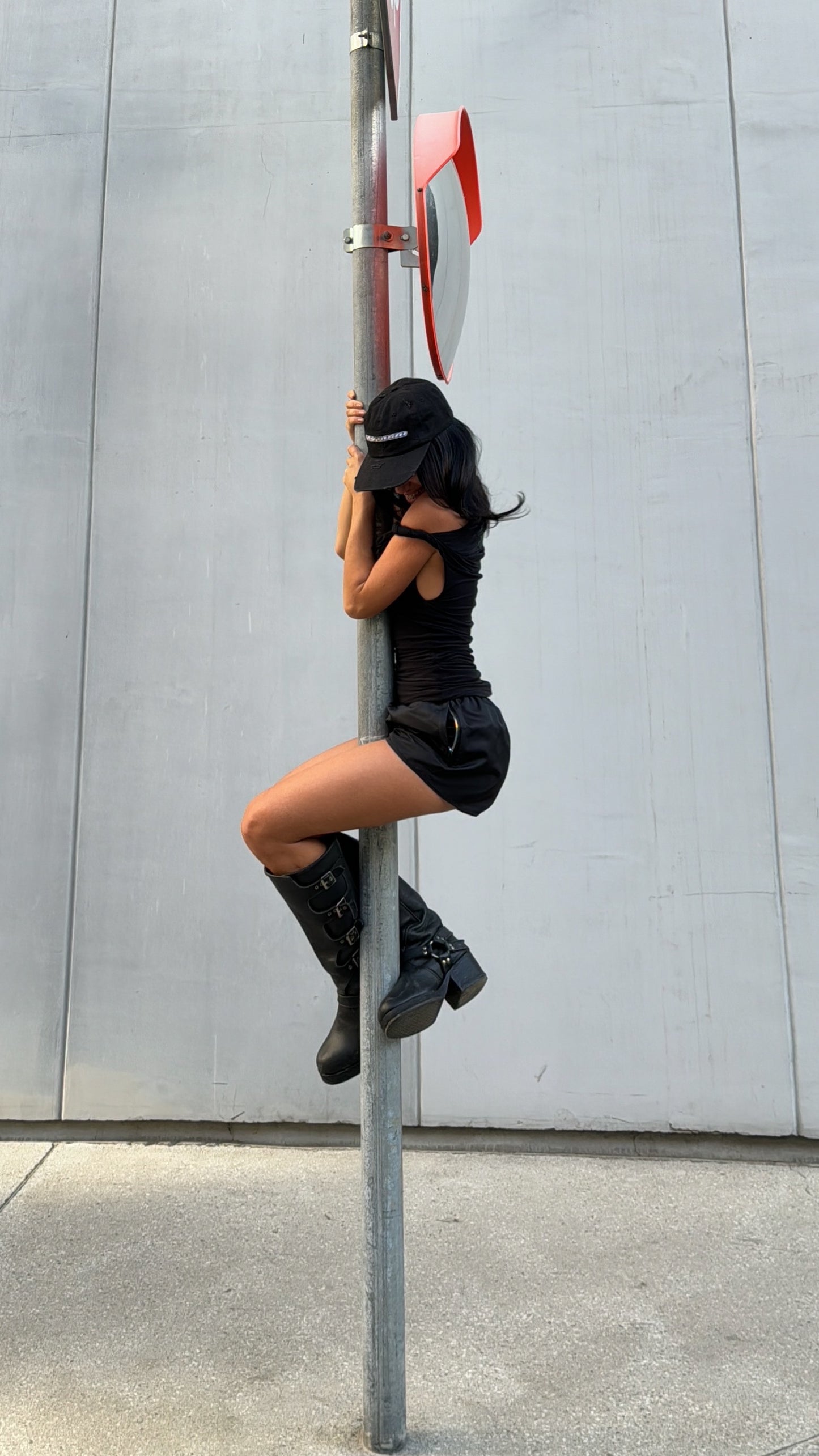 Leather boots in black