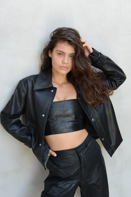 Leather top