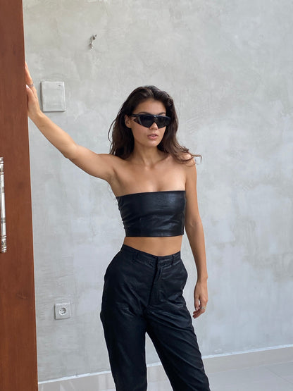 Leather top