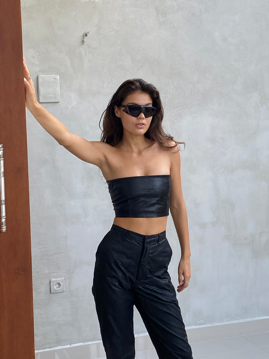 Leather top