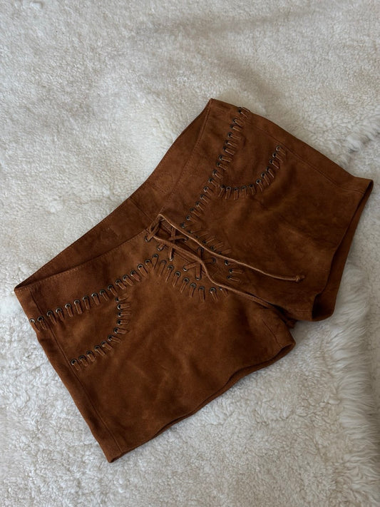 Shorts leather cowboy